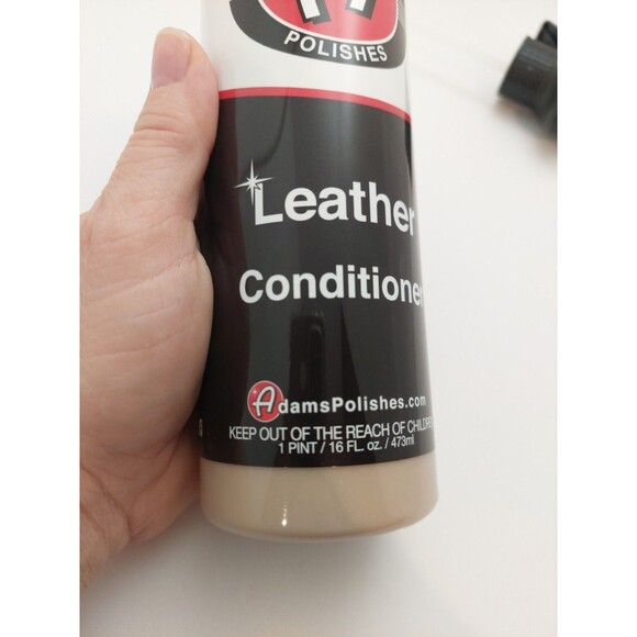 Adam's Polishes Leather Conditioner 16oz Vinyl Plastic 1 pint NEW Sealed - Picture 4 of 7
